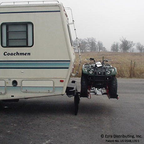 VersaHaul ATV carrier on back of RV side view