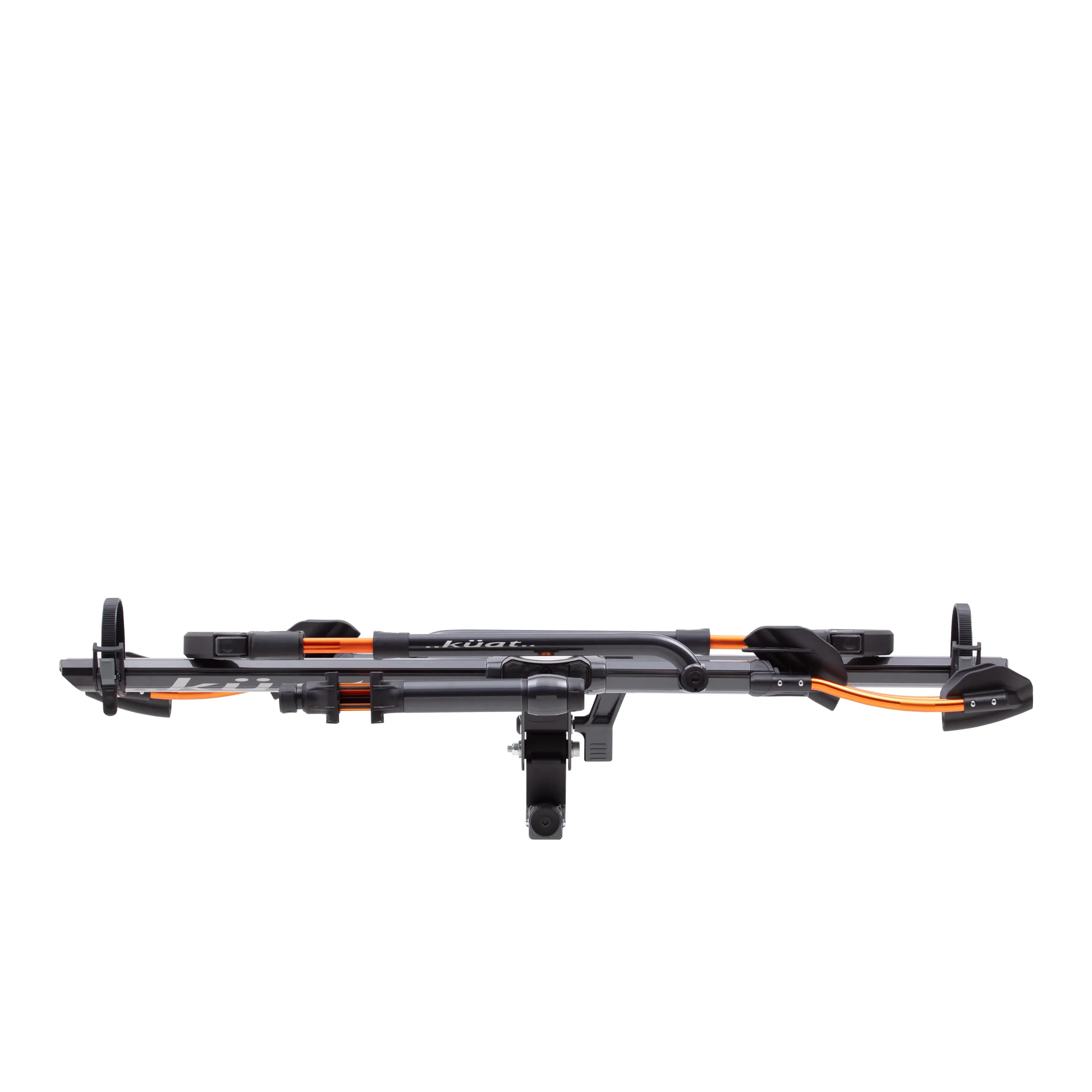 Kuat NV 2.0 Platfom Hitch Mounted Bike Rack Grey/Orange Front View