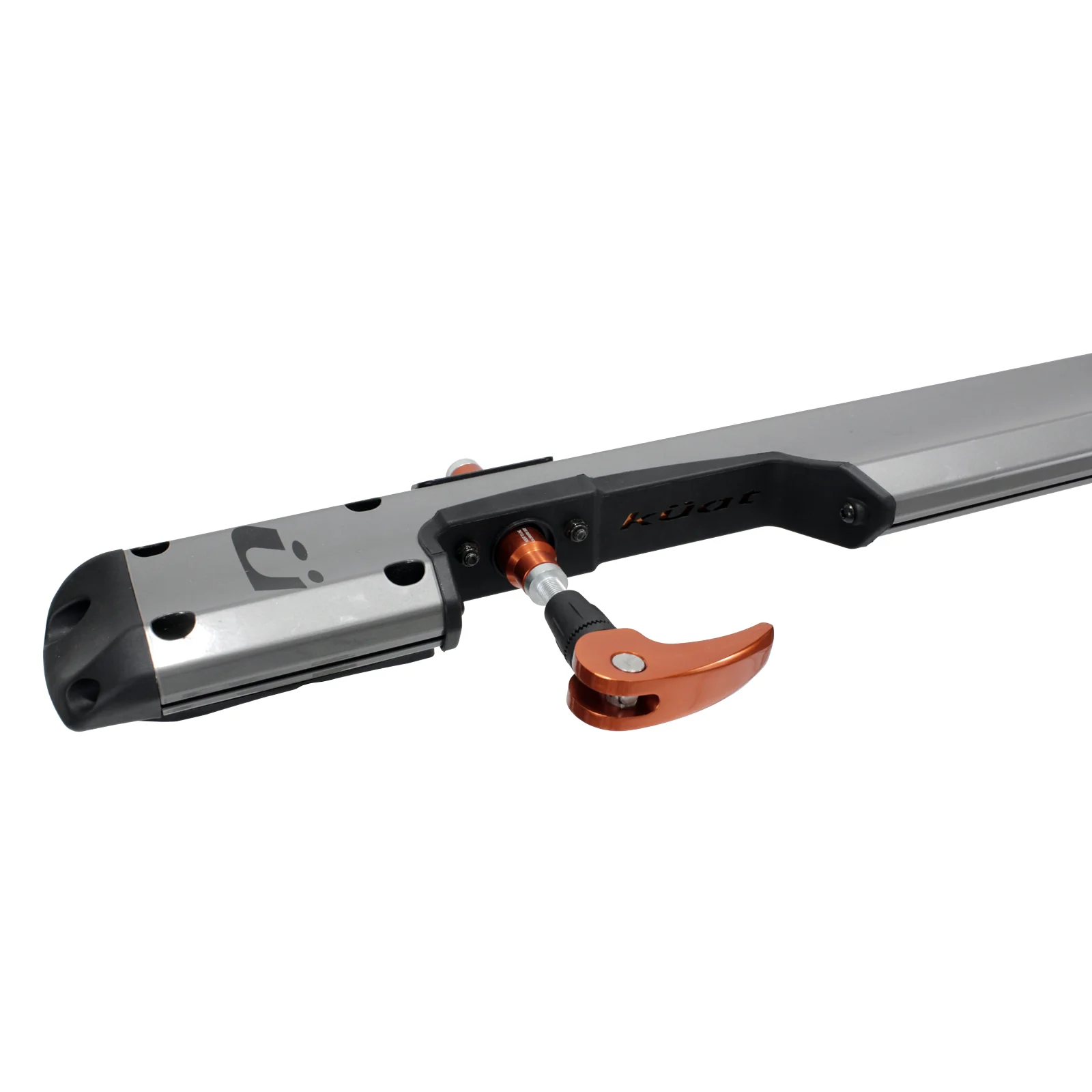 Kuat TRIO fork mount roof bike rack Gray Side View