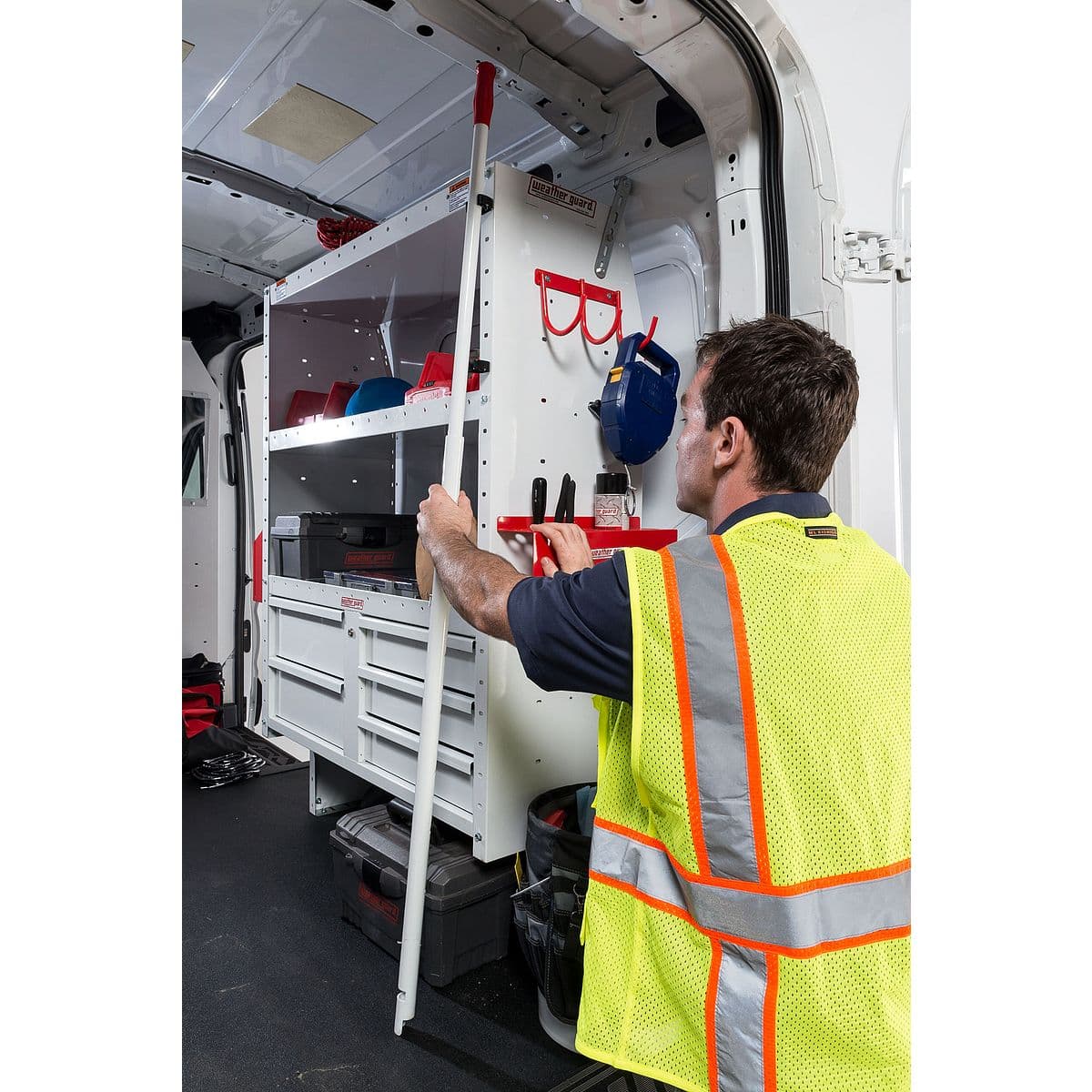 WeatherGuard 2291-3-01 EZGLIDE2 Extended Drop-Down Van Ladder Rack Storage Clips