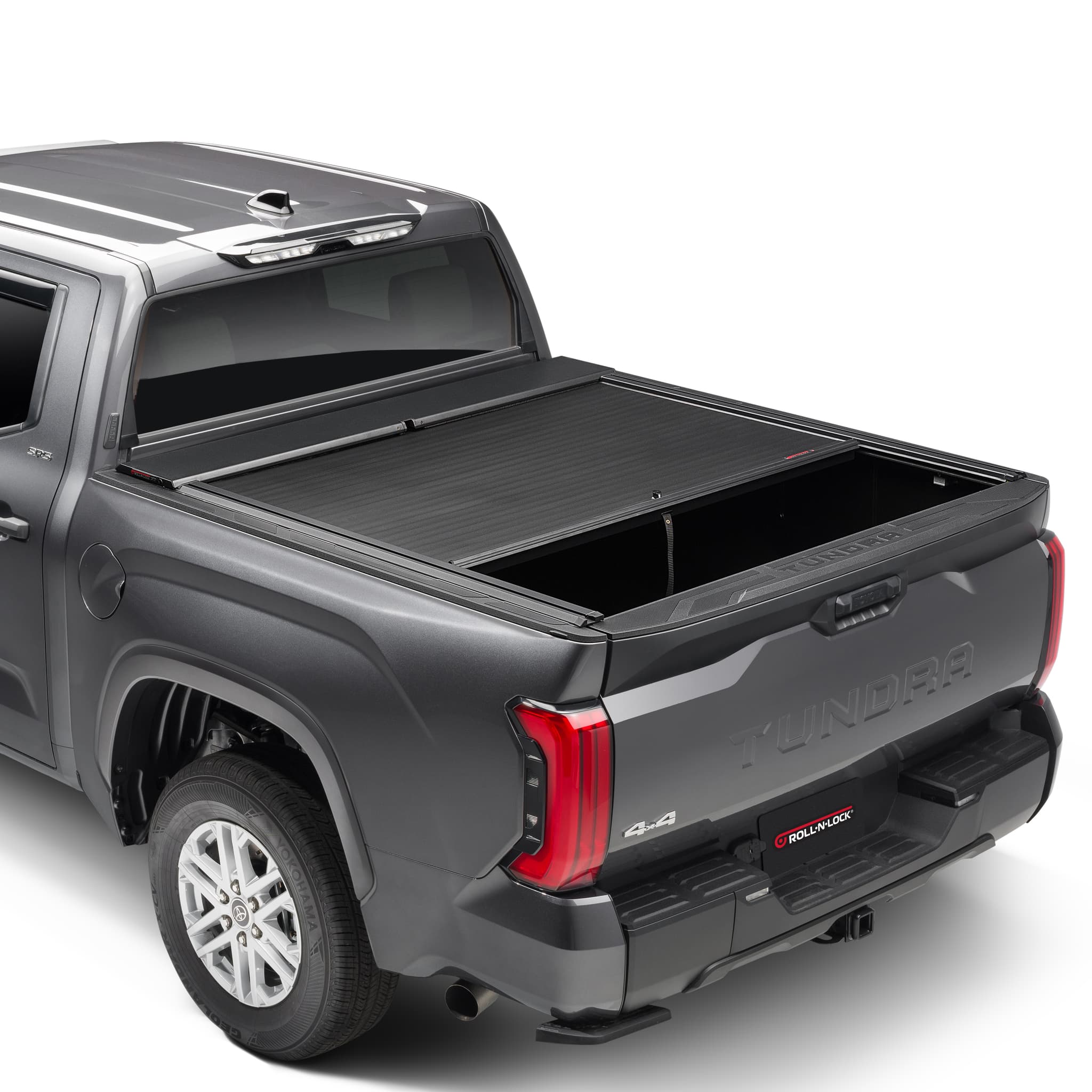 Roll-N-Lock A-Series XT Tonneau Cover truck bed half open