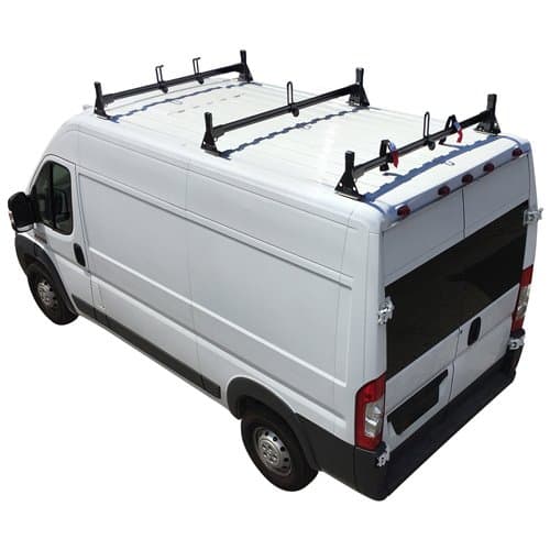 Vantech Ram ProMaster 2013+ - 3 Bar Steel Ladder Racks H1343 2