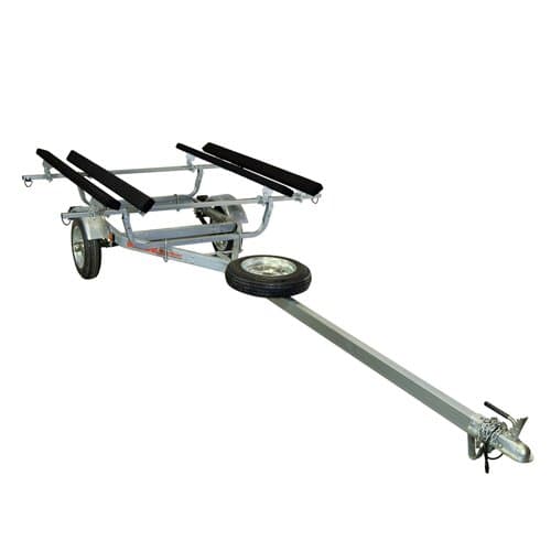 Malone MicroSport Trailer, Spare Tire Kit, 2 Kayak Bunk Sets 2