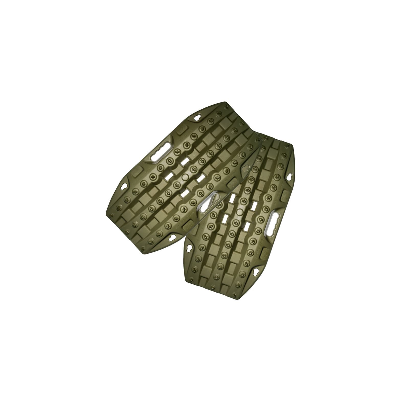 Maxtrax Mini Recovery Boards in Olive Drab on white background