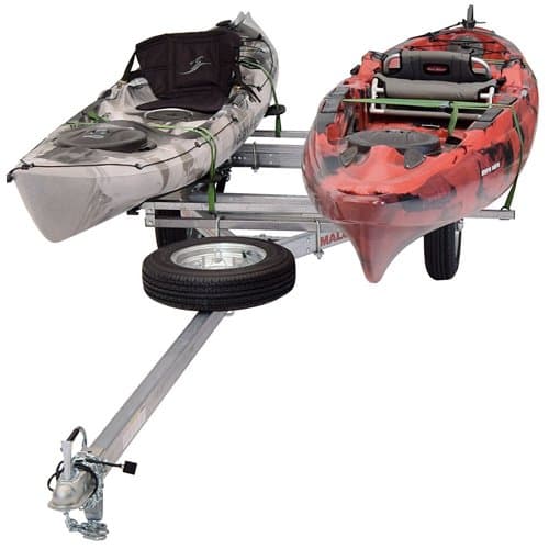 Malone MicroSport LowBed Kayak Trailer, 2 MegaWing Package Default Title